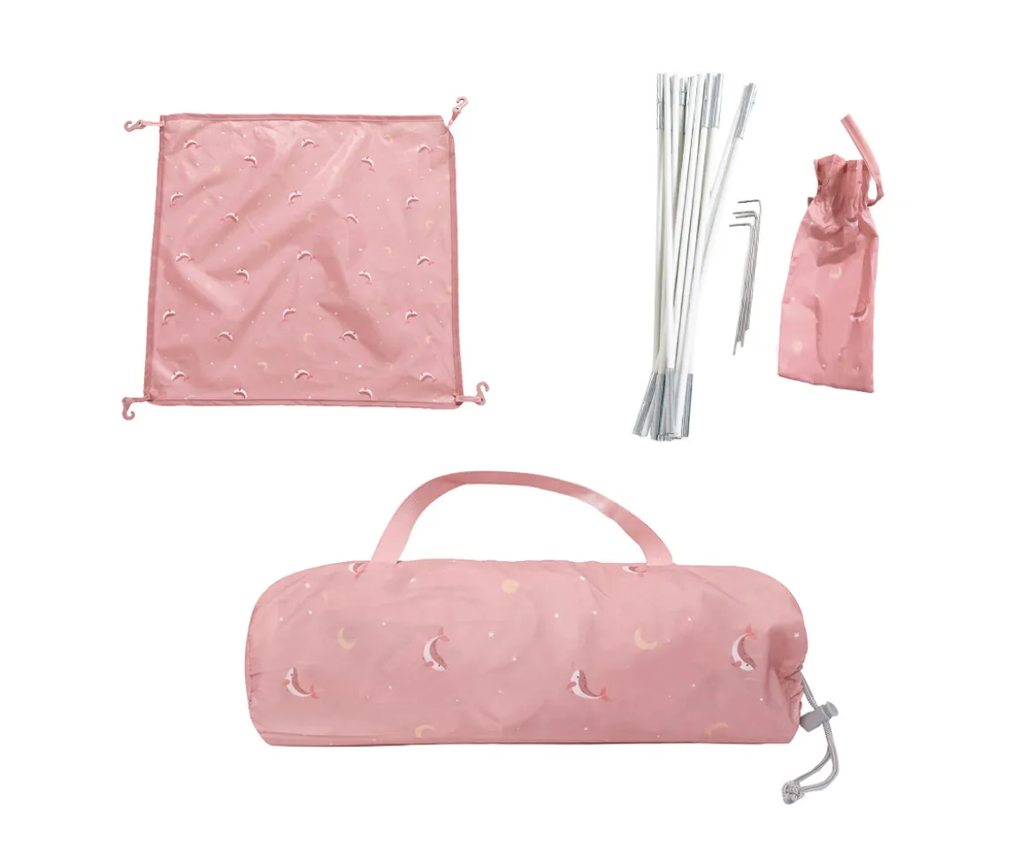 Carpa con Protector Antimosquitos Whale Pink