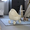 Carrito Muñecas Blanco Roto