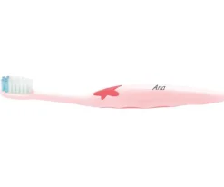 Cepillo Dental Suave Infantil Rosa Personalizado
