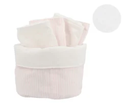 Cesta con secababitas Dorset Rosa Personalizable