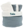 Cesta con Secababitas Rainbow Dots Azul Personalizable