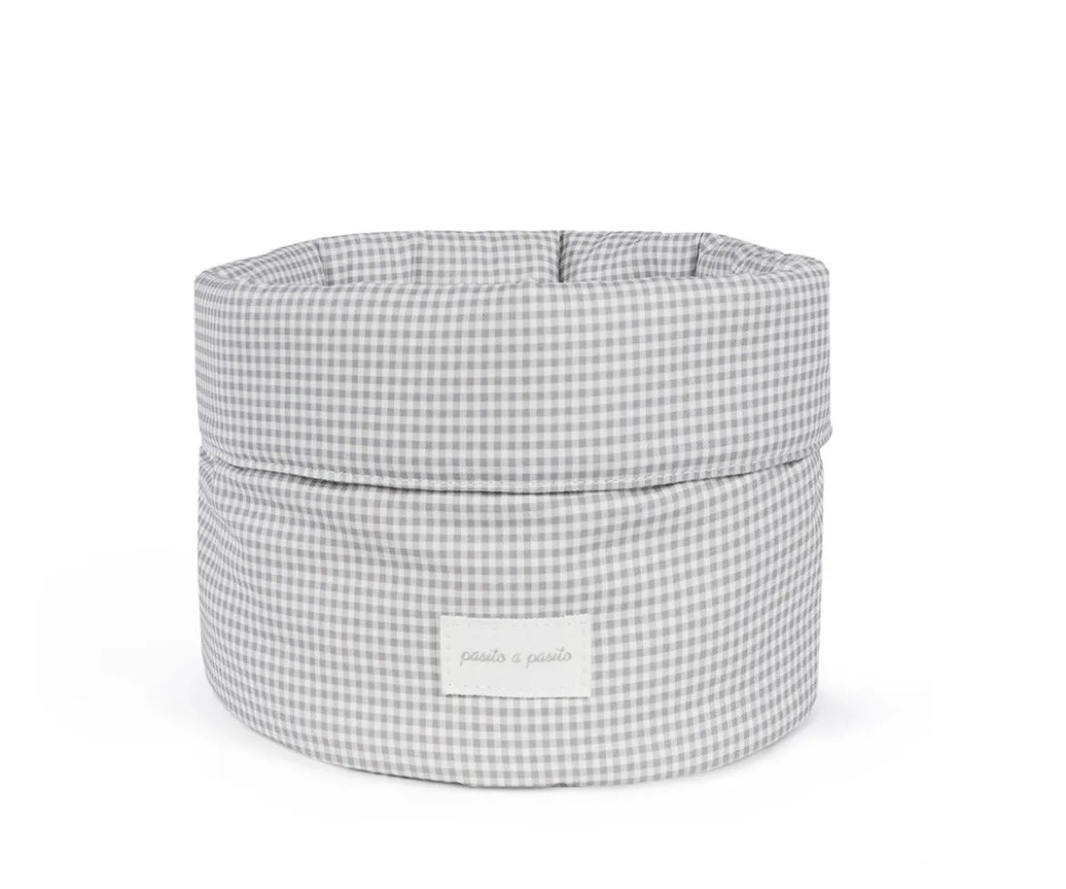 Cestito Home Little Bloom Vichy Gris