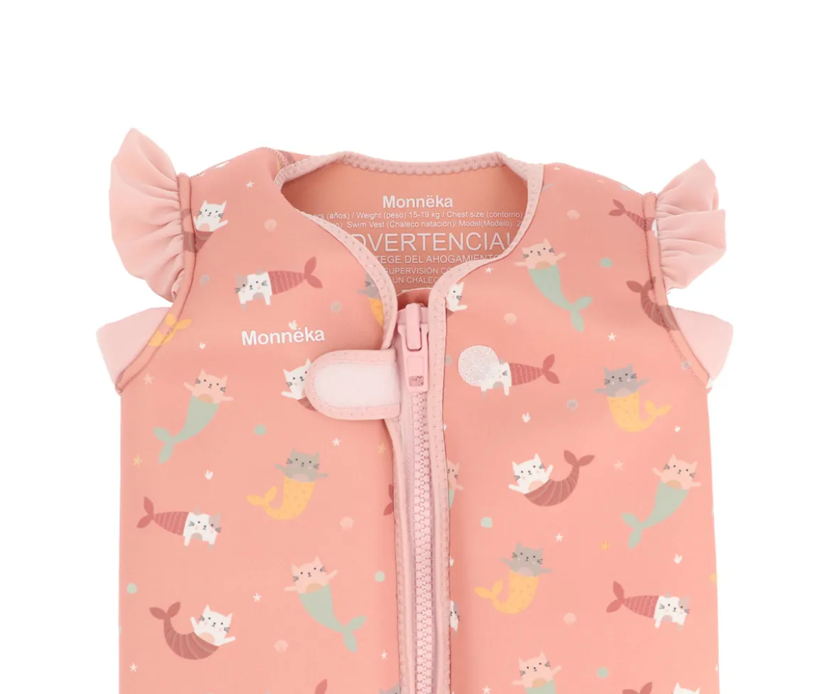 Chaleco Flotador Aprendizaje Mermaid Cats