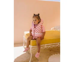 Chaleco Flotador Aprendizaje Stripes Bloom & Blush Talla 1-2 años