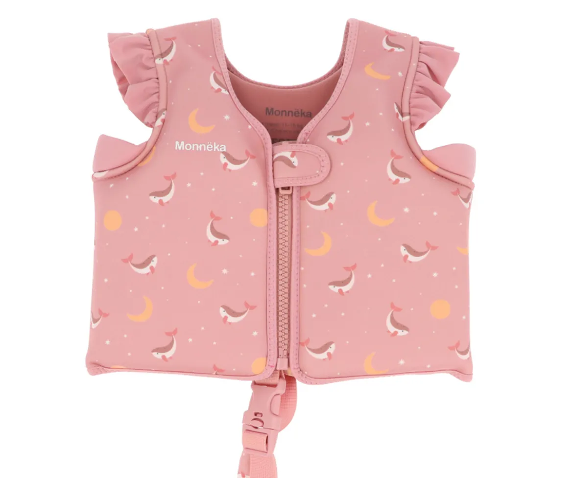 Chaleco Flotador Aprendizaje Whale Pink