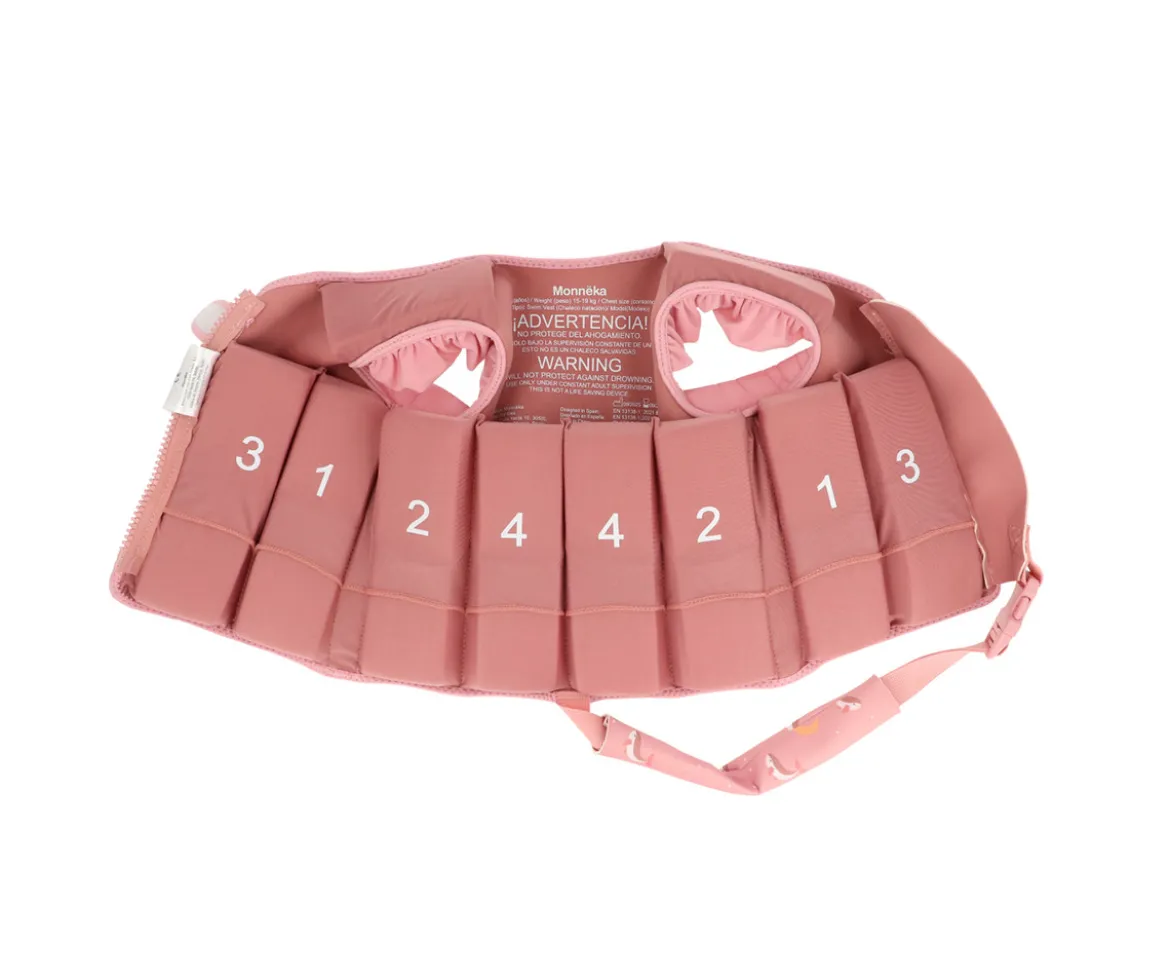 Chaleco Flotador Aprendizaje Whale Pink