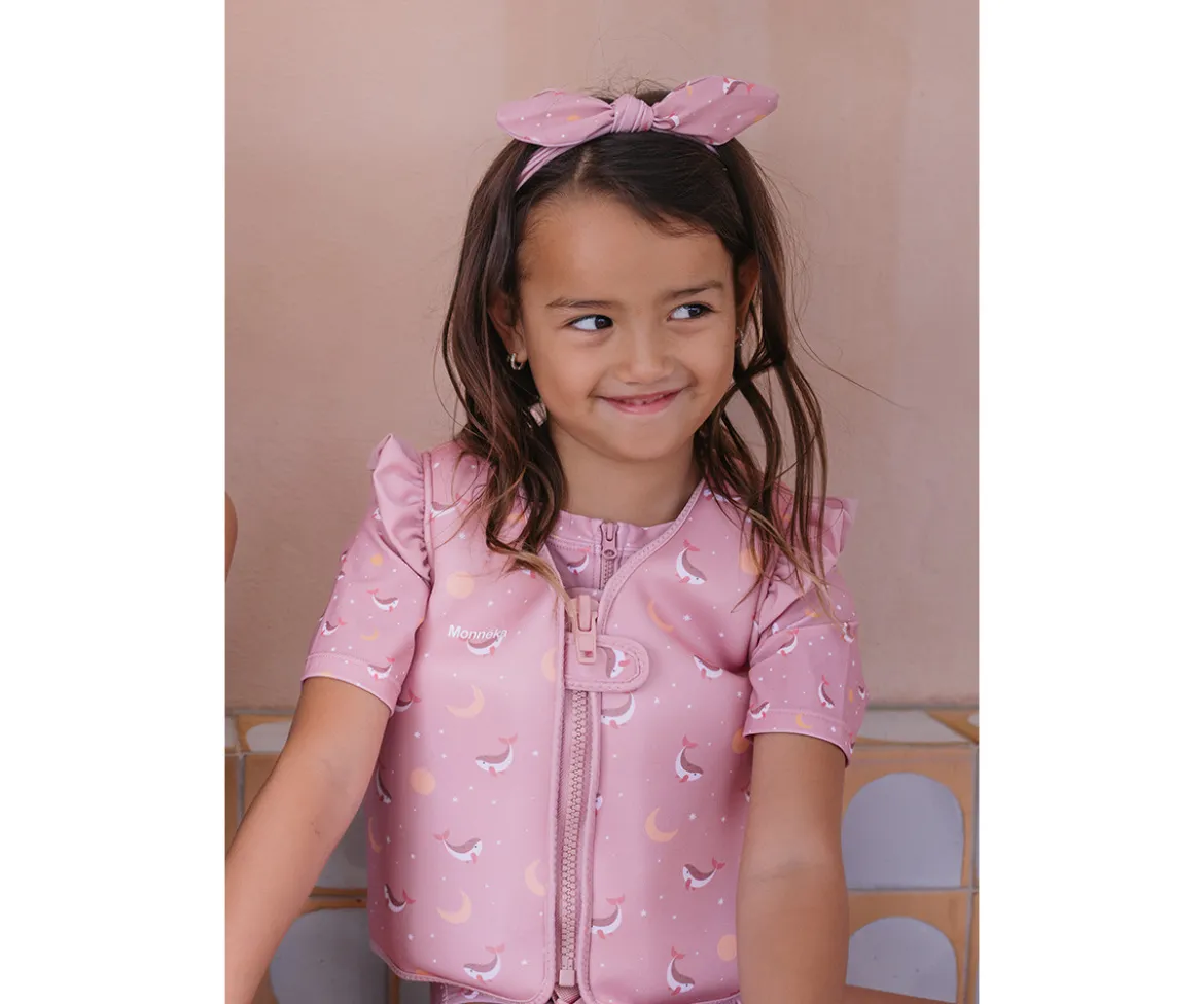 Chaleco Flotador Aprendizaje Whale Pink