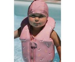 Chaleco Flotador Aprendizaje Whale Pink Talla 1-2 años