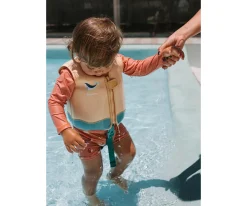 Chaleco Flotador Aprendizaje Whale Teal