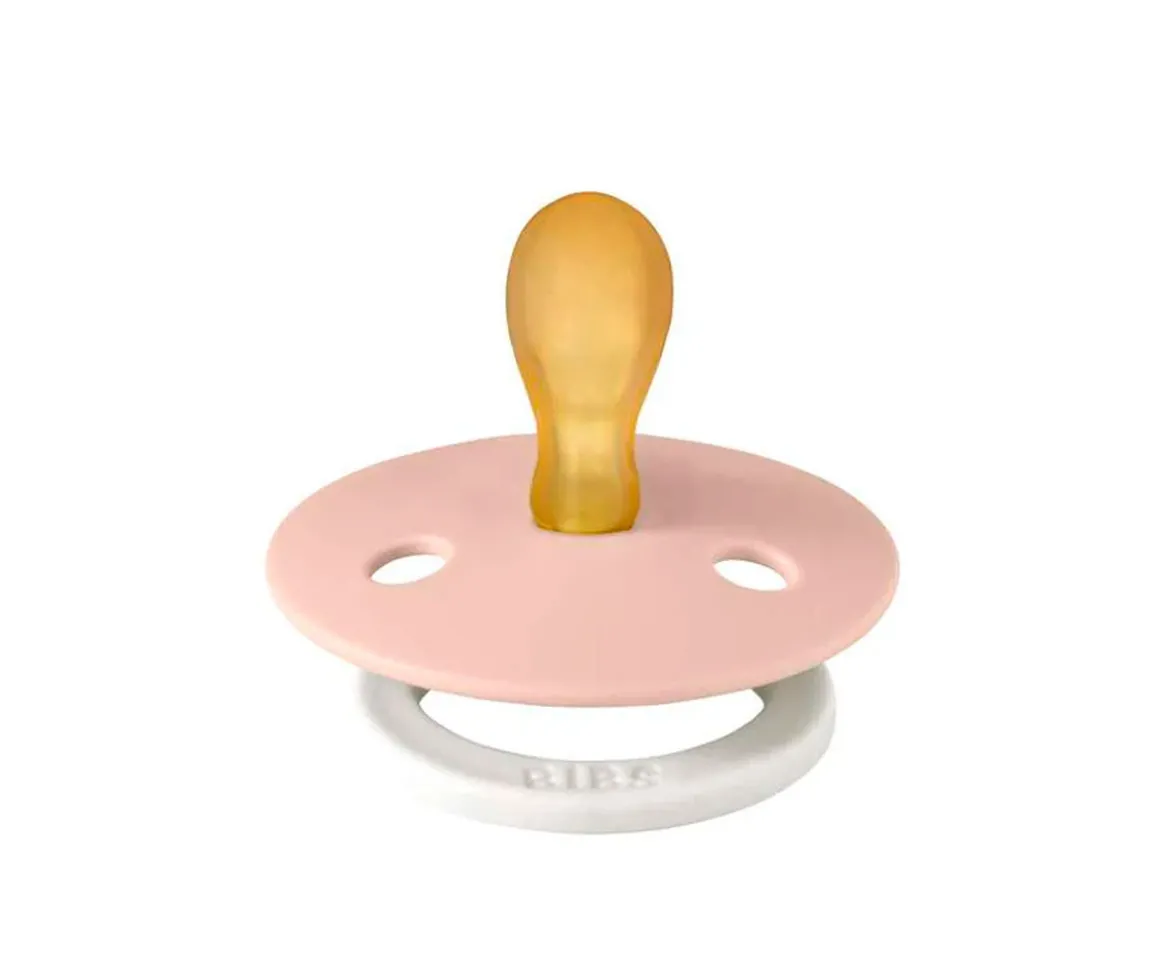 Chupete Nocturno BIBS Colour Simétrica Blush en Bolsita