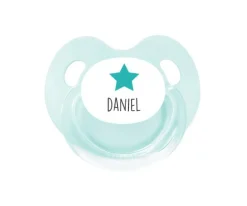 Chupete Personalizado Retro Aqua Estrella