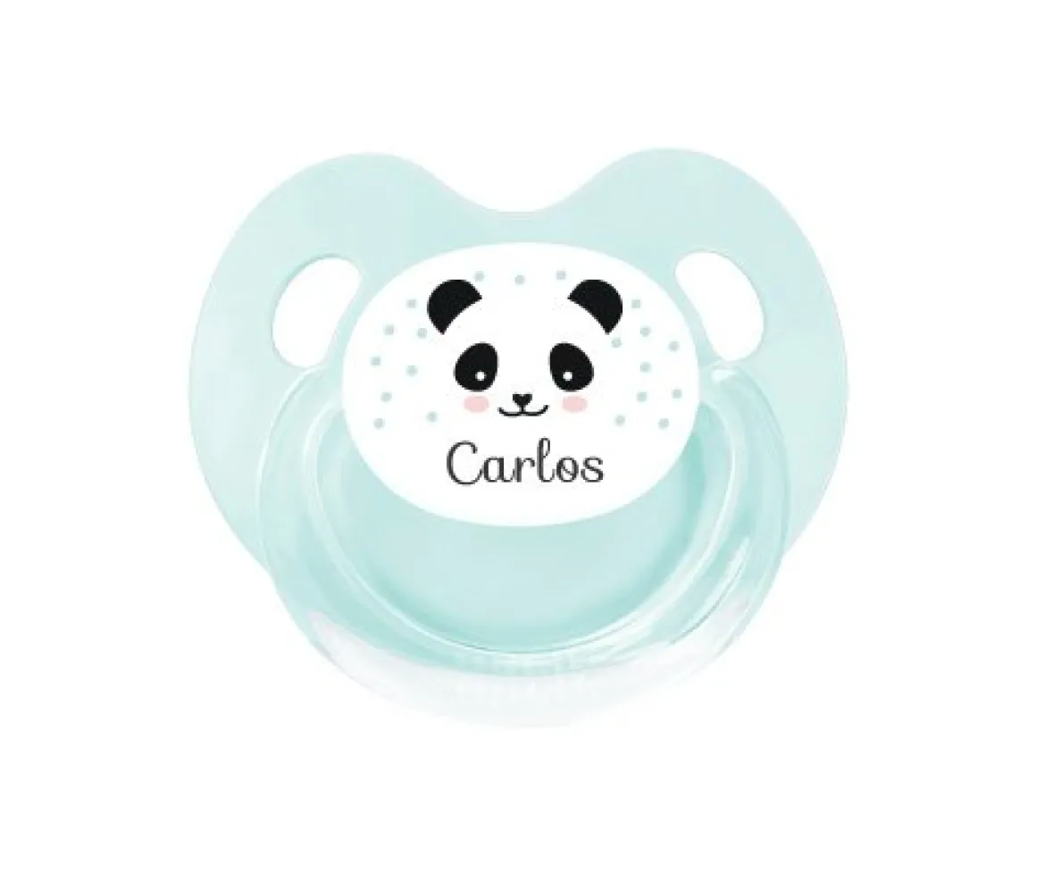 Chupete Personalizado Retro Aqua Panda
