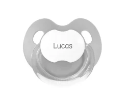Chupete Personalizado Retro Gris
