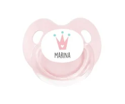 Chupete Personalizado Retro Rosa Corona