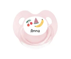 Chupete Personalizado Retro Rosa Fruits