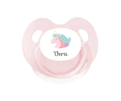 Chupete Personalizado Retro Rosa Unicornio