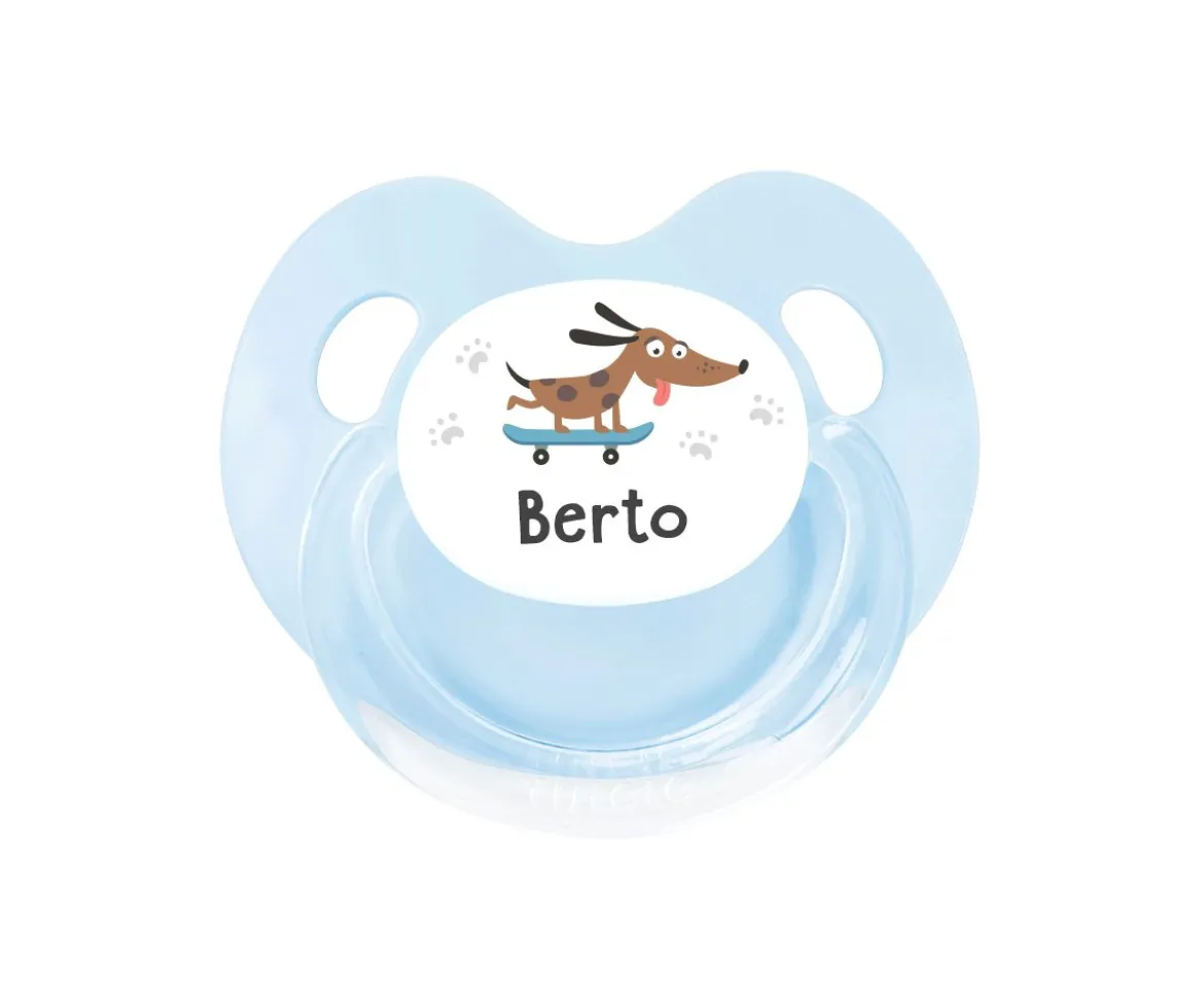 Chupete Personalizado Retro Skater Dog