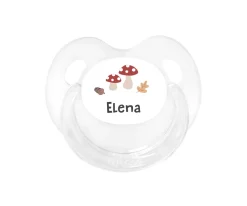 Chupete Personalizado Retro transparente Winter Forest