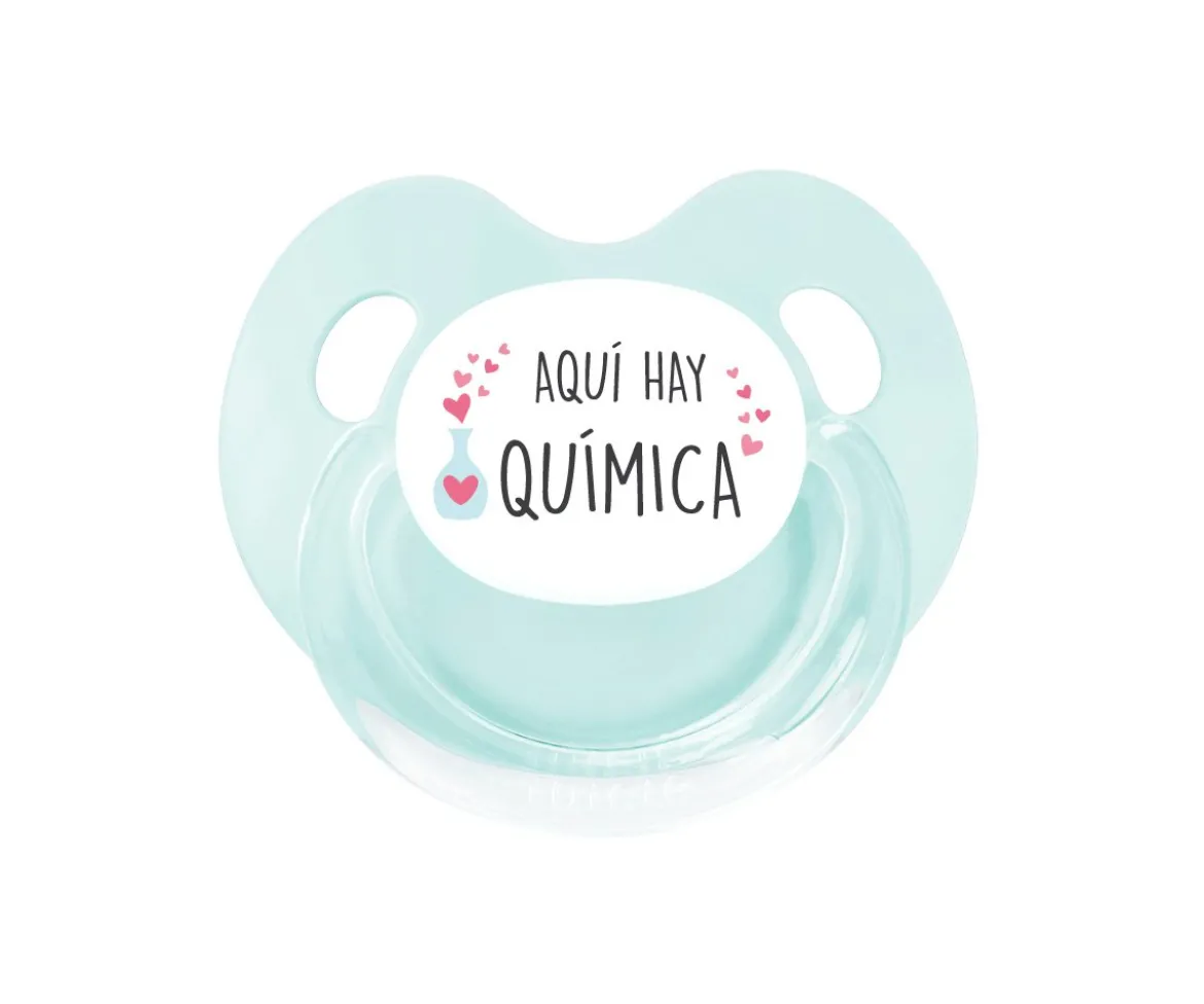 Chupete Retro Aqua Aquí Hay Química