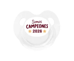 Chupete Retro Blanco Campeones