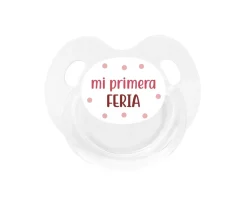 Chupete Retro Blanco Mi primera Feria