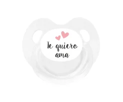 Chupete Retro Blanco Te quiero ama