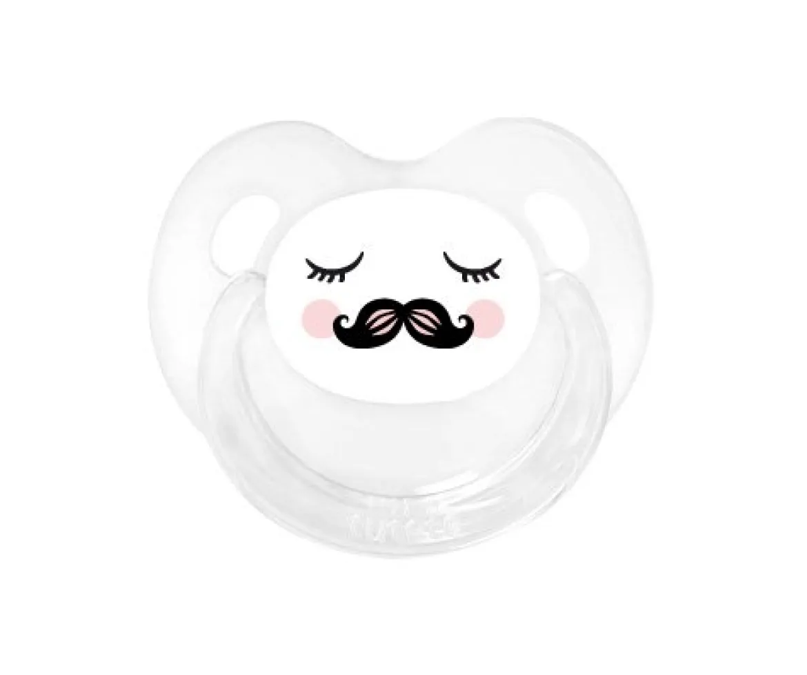 Chupete Retro Carita Moustache