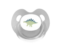 Chupete Retro Gris Dinosaurio