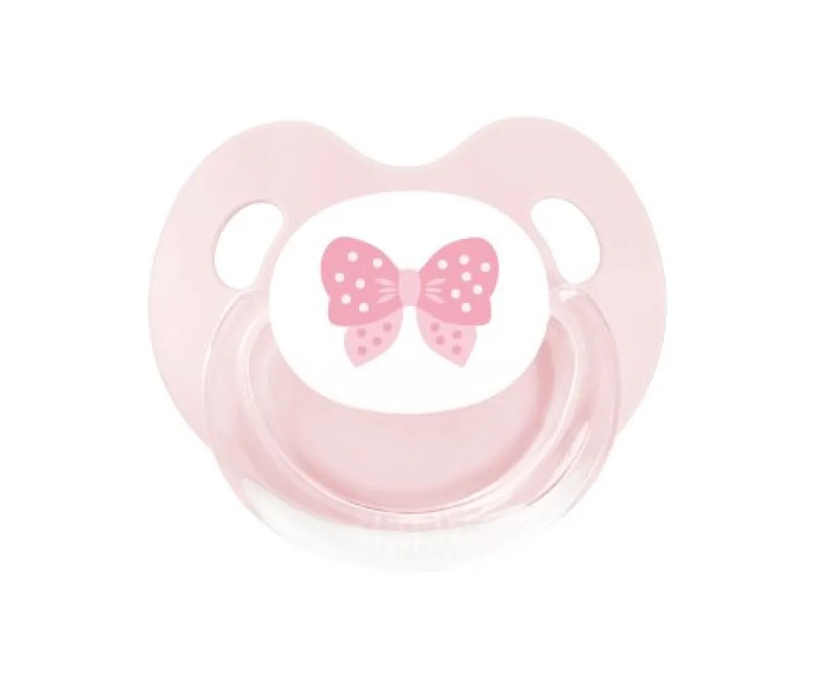 Chupete Retro Lazo Rosa