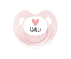 Chupete Retro Rosa Corazón Abuela