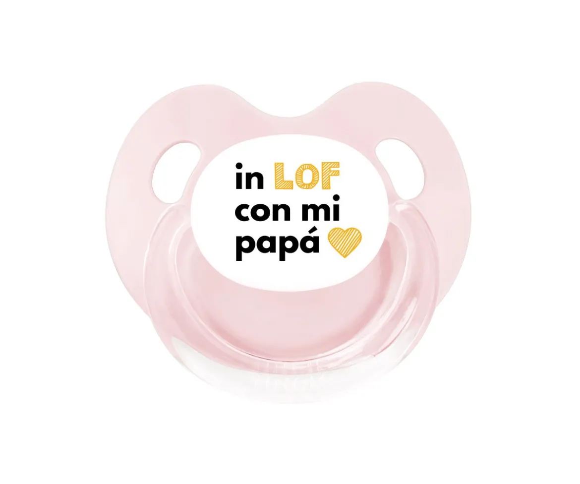 Chupete Retro Rosa In LOF Papá