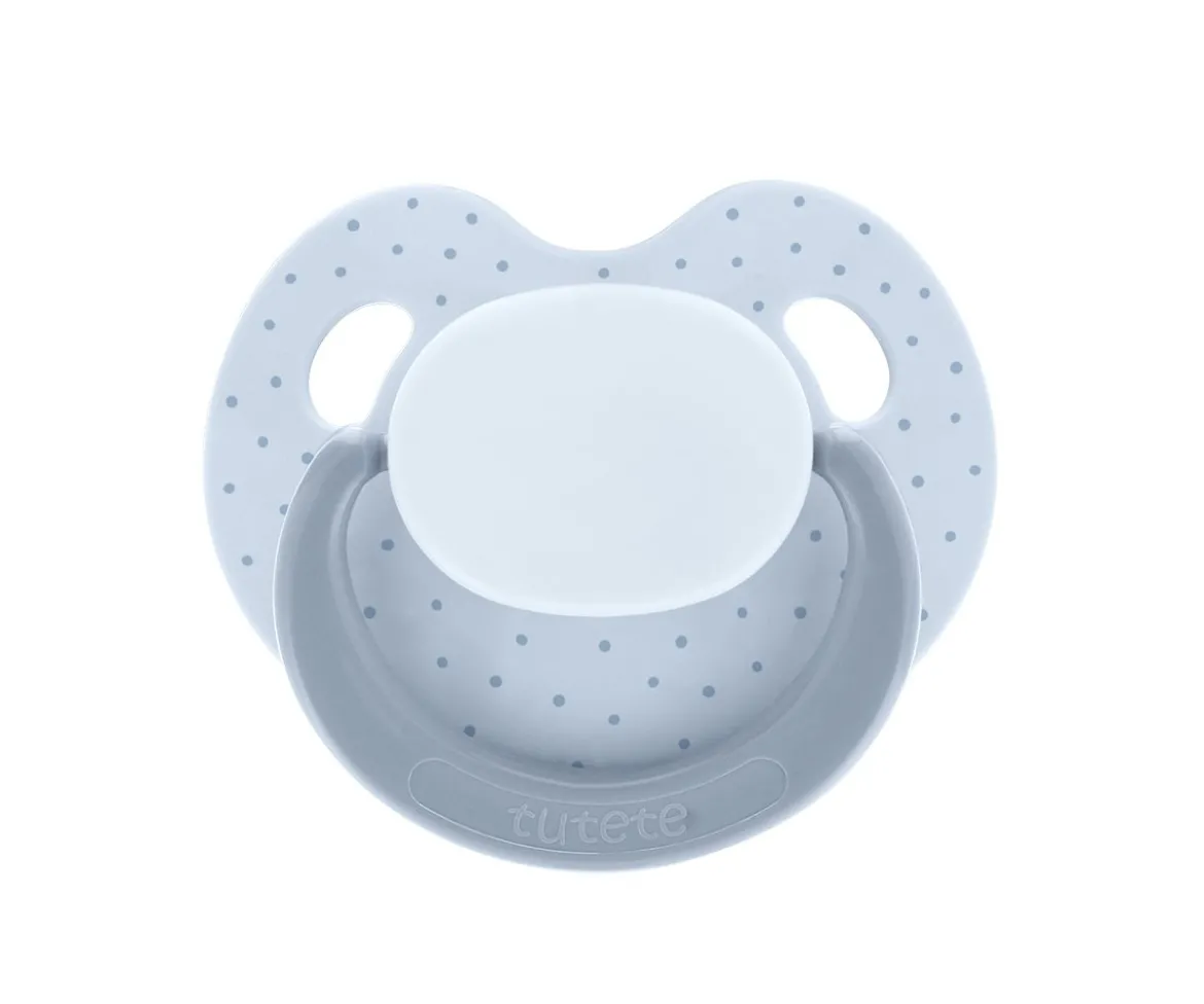 Chupete Retro Slimline Blue Dots