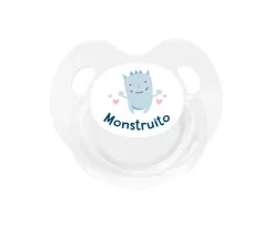 Chupete Retro Transparente Monstruito