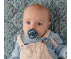 Chupetero BIBS Liberty Chamomile Lawn Baby Blue