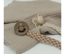 Chupetero BIBS Trenzado Cornflower/Dusty Blue