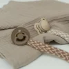 Chupetero BIBS Trenzado Pale Butter/Ivory
