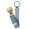 Chupetero BIBS Trenzado Petrol/Baby Blue