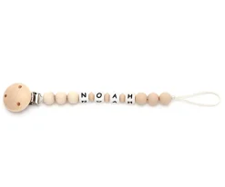 Chupetero Silicona Personalizado Eco Beige