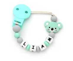 Chupetero Silicona Personalizado Koala Mint