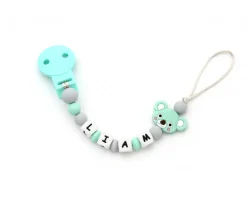 Chupetero Silicona Personalizado Koala Mint