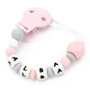 Chupetero Silicona Personalizado NEW Sweet Pink