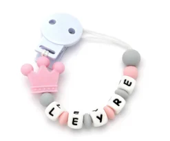 Chupetero Silicona Personalizado Prince Sweet Pink