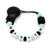 Chupetero Silicona Personalizado Rock Baby Mint