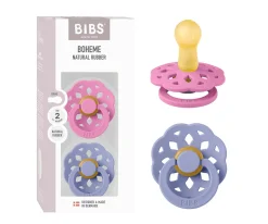 2 Chupetes BIBS Boheme Bubblegum/Peri