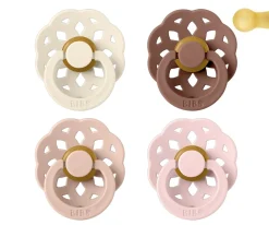 4 Chupetes BIBS Boheme Ivory/Blush/Woodchuck/Blossom