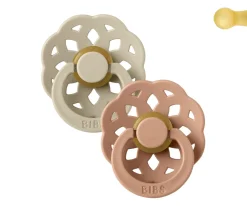 2 Chupetes BIBS Boheme Vanilla/Peach