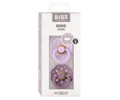 2 Chupetes BIBS Boheme Violet Sky/Mauve