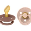 2 Chupetes BIBS Colour Anatómica Blush/Woodchuck