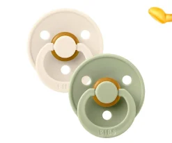 2 Chupetes BIBS Colour Anatómica Ivory/Sage