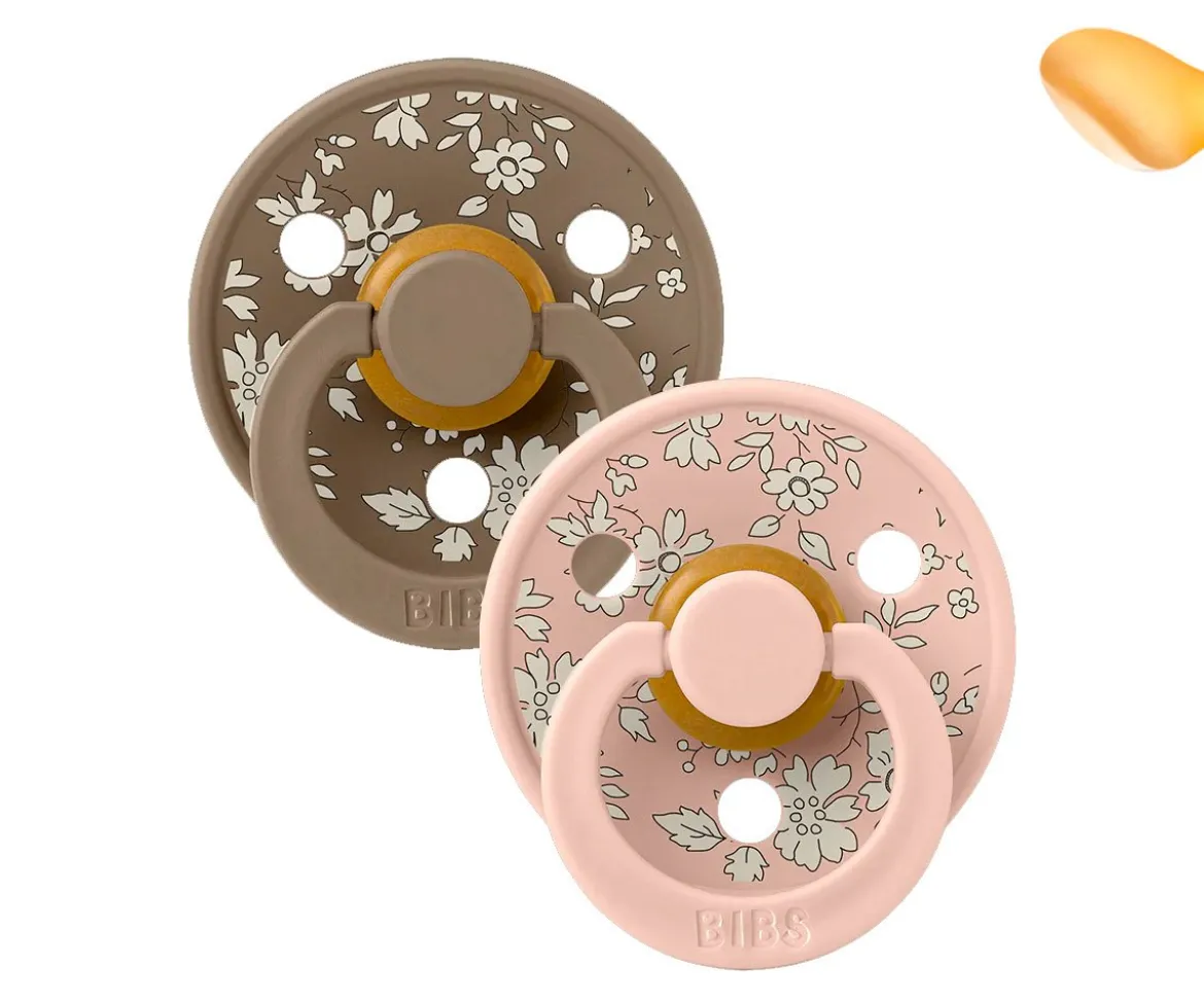 2 Chupetes BIBS Colour Anatómica Liberty Capel Blush